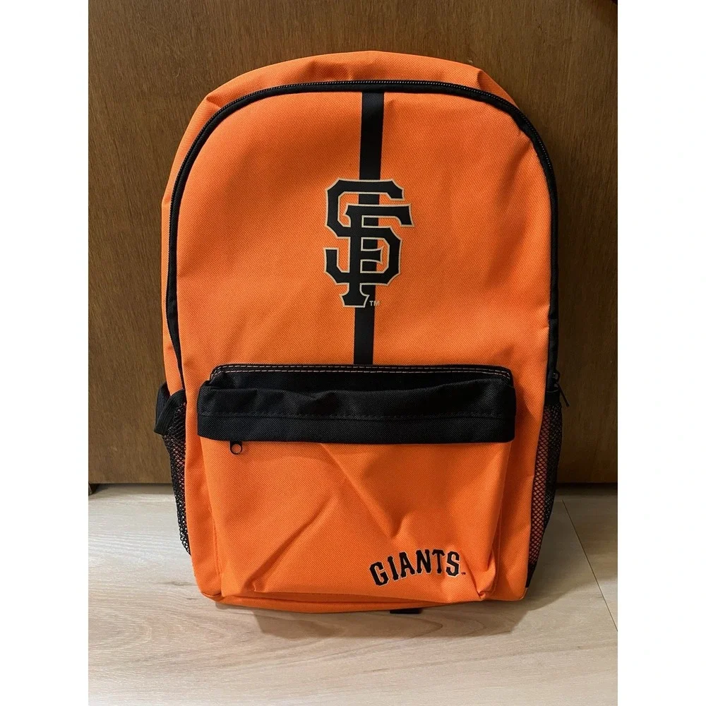 NWT San Francisco Giants Orange Back Pack Book Bag Work School‎ Gym Sports Logo